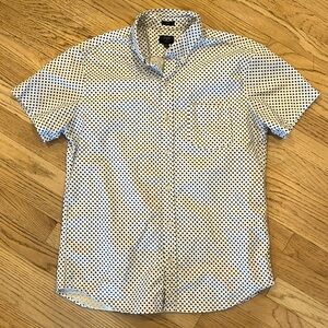 J Crew short sleeve slim fit Oxford shirt L